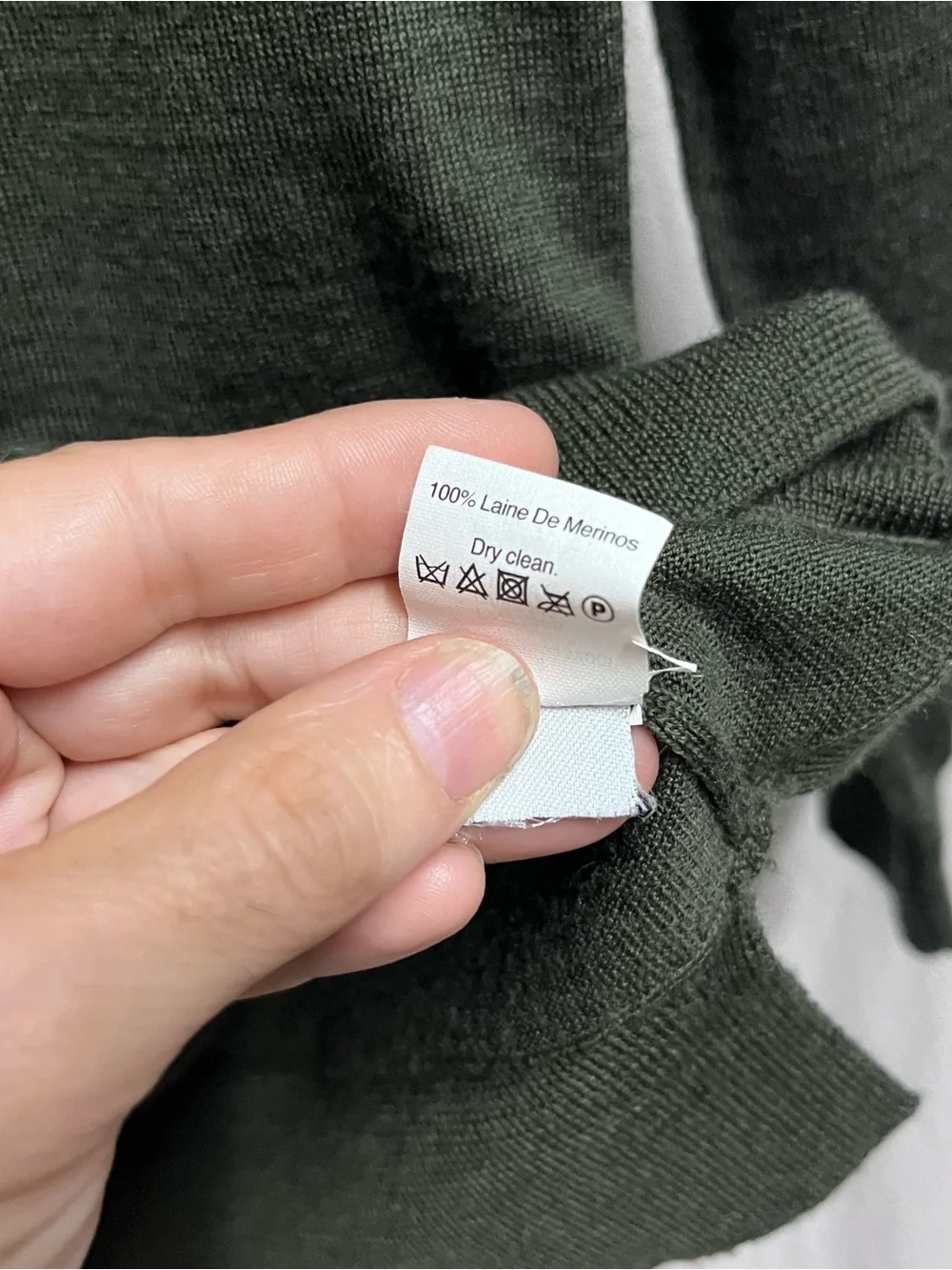 J.Crew Womens Green 100% Merino Wool Zipper Shoulder Crewneck Sweater Size S